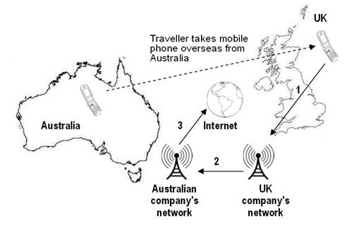 map showing access to the internet via laptops and internet-enabled mobile phones