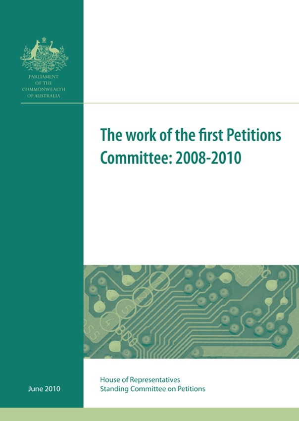 Report on Work of the First Petitions Committee